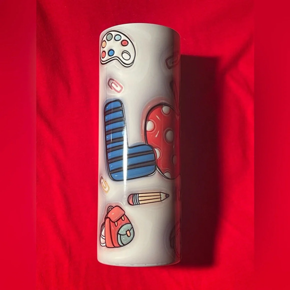 20oz TeacherLife Sublimated Tumbler - Picture 2 of 5